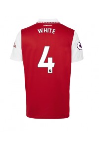 Arsenal Benjamin White #4 Fotballdrakt Hjemme Klær 2022-23 Korte ermer